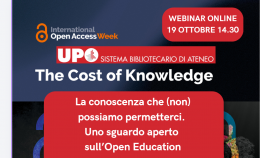 Webinar OA week La conoscenza che (non) possiamo permetterci: uno sguardo aperto sull’open education”