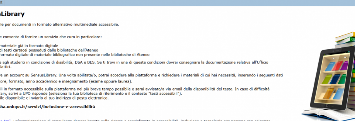Servizio testi accessibili